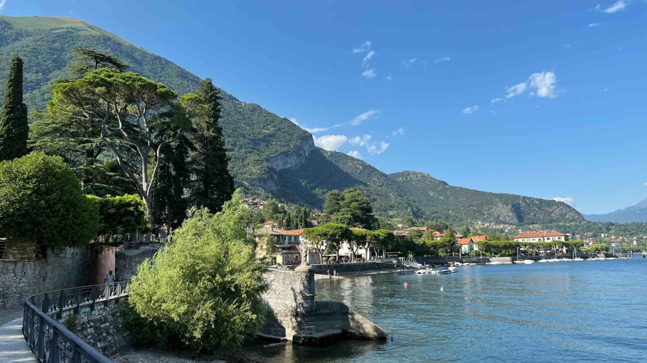 a view of Lake Como which the Il Lombardia cycling race often follows