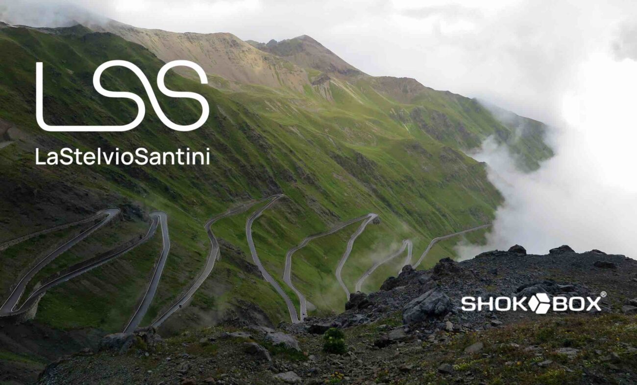 the winding road that leads to south tyrol from Bormio during a gloomy summer day Passo dello Stelvio, Stelvio, Italia